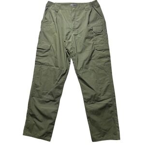 5.11 Tactical Men's Cargo Pants Size W38 L34 Green Style 74273 Polyester Cotton‎